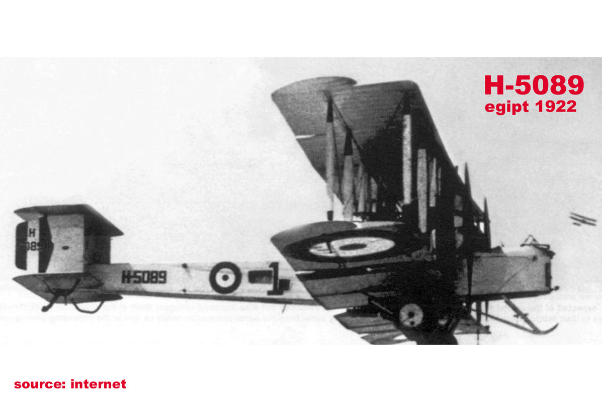 Vickers Vimy, Egypt 1922