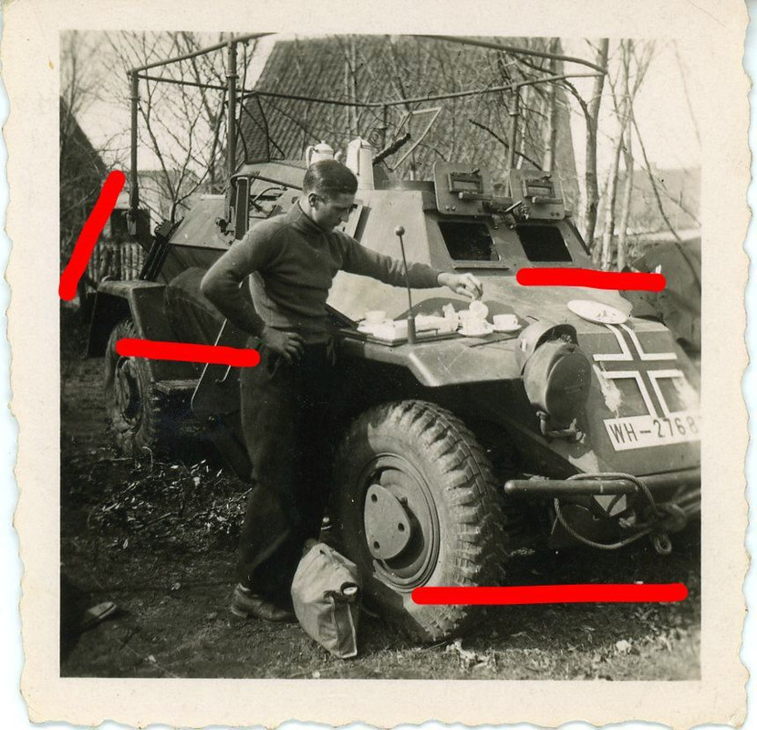 Panzerspähwagen Panzer Tank 4 Rad Foto