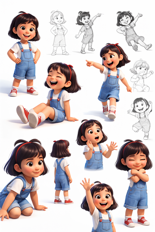 Bảng nhân vật phong cách Pixar