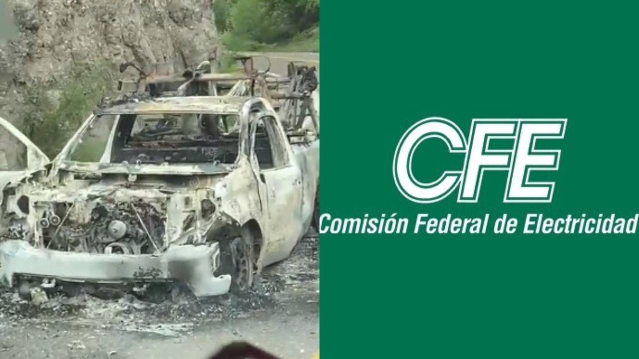 Trabajadores de CFE fueron acribillados y calcinados en Sonora 