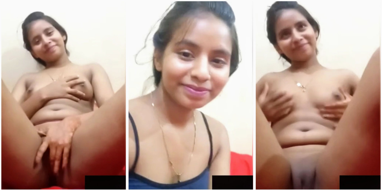 Cute bangladeshi girlfriend fingering in her pussy on video call