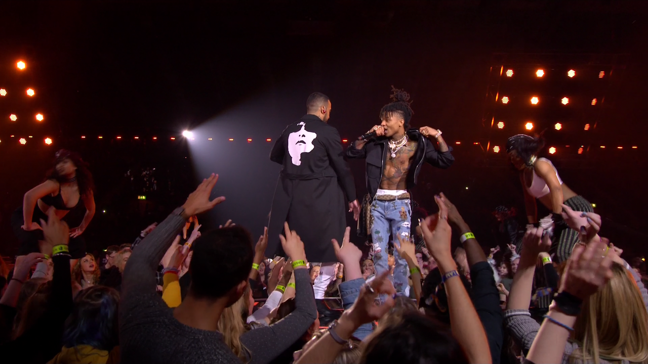 10.French Montana ft. Swae Lee - Unforgettable(MTV EMA,12 nov 20