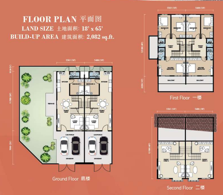 Scientex Kundang Jaya Type C floor plan in Kundagng Jaya, Rawang, Selangor