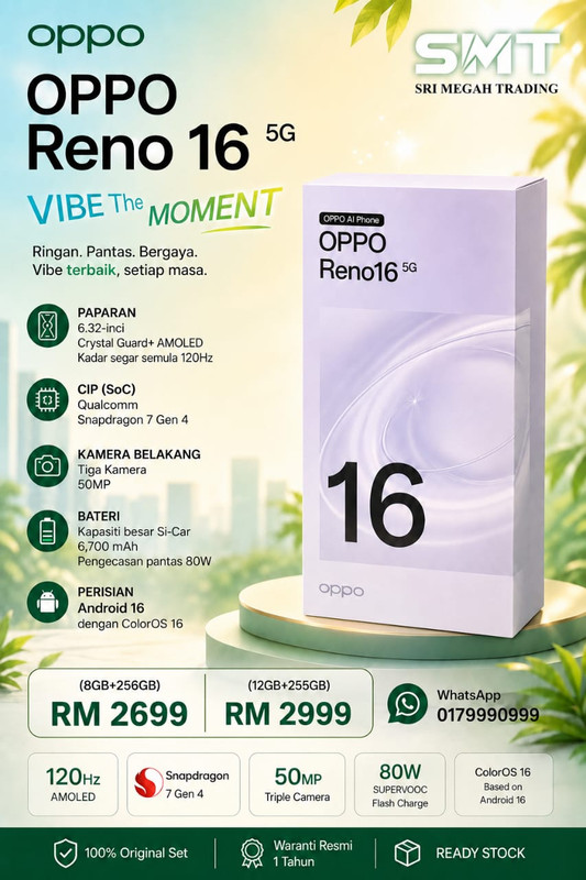 Oppp Reno 16