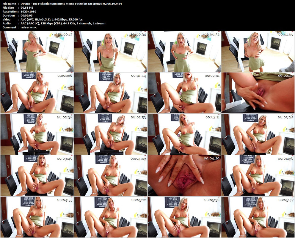 Daynia - Die Fickanleitung Bums meine Fotze bis Du spritzt! 02.06.19.mp4