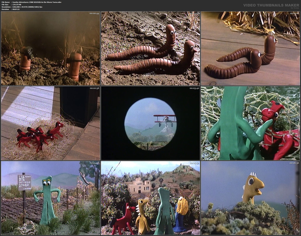 Gumby Adventures 1988 S01E02b As the Worm Turns.mkv