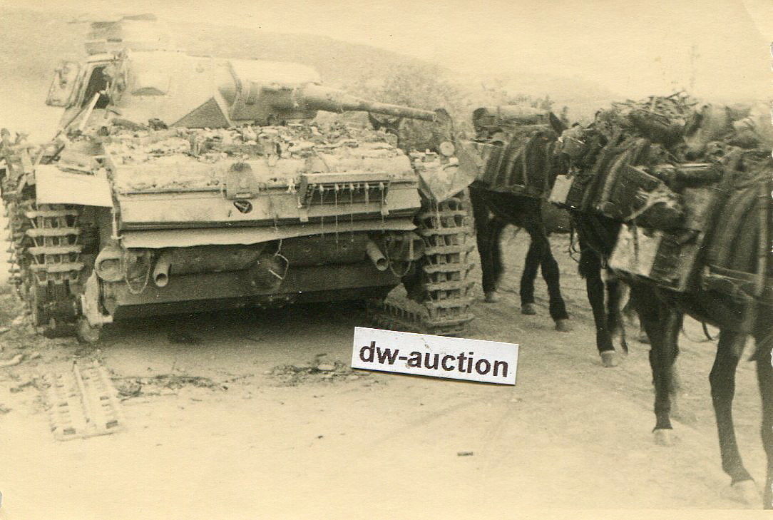 Griechenland , zerstörter dt. Panzer