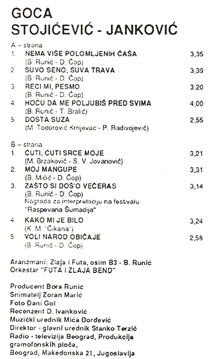 Gordana Stojicevic 1990 kz