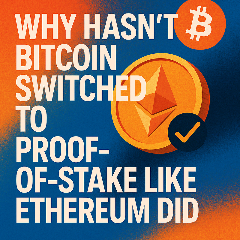 Why hasn't Bitcoin switched to proof-of-stake like Ethereum did