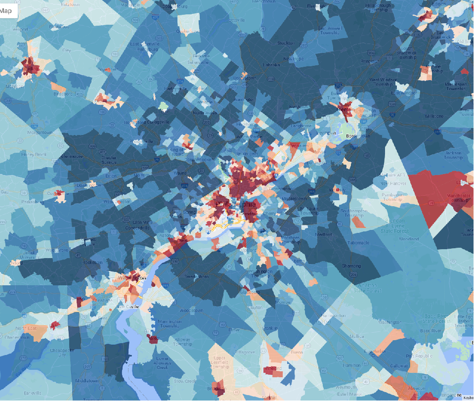 Philly Income Map Postimages