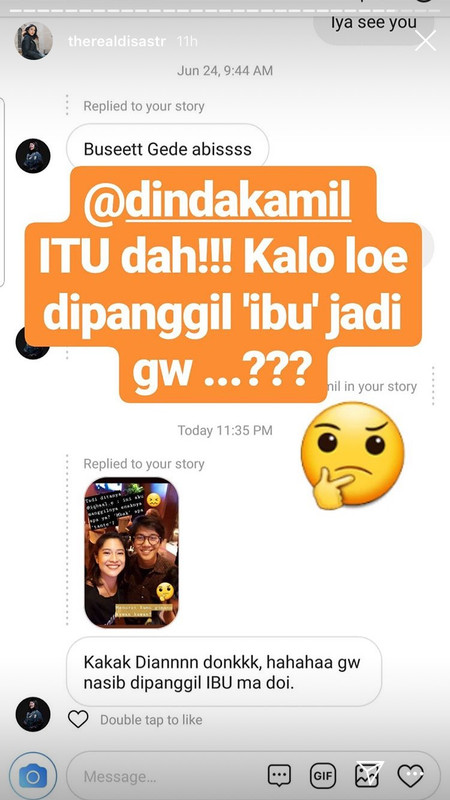 Instastory Dian Sastro