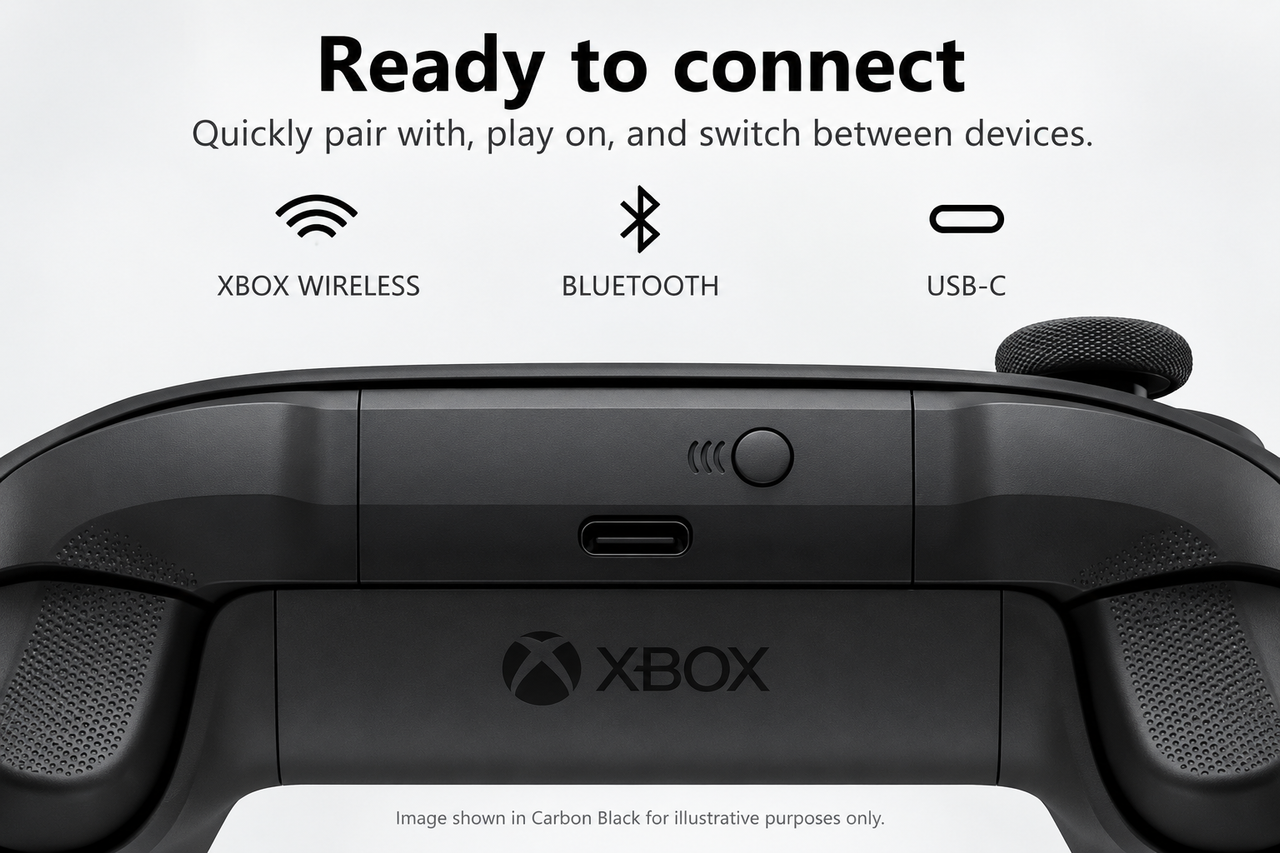 Xbox Wireless Gaming Controller with Bluetooth and USB-C connectivity