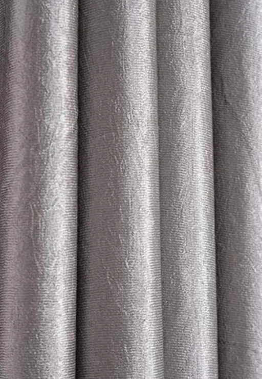 RICHLINEN Attractive Plain Crush Curtain For Door & Window ,Grey (Pack of 3pcs) (R701)