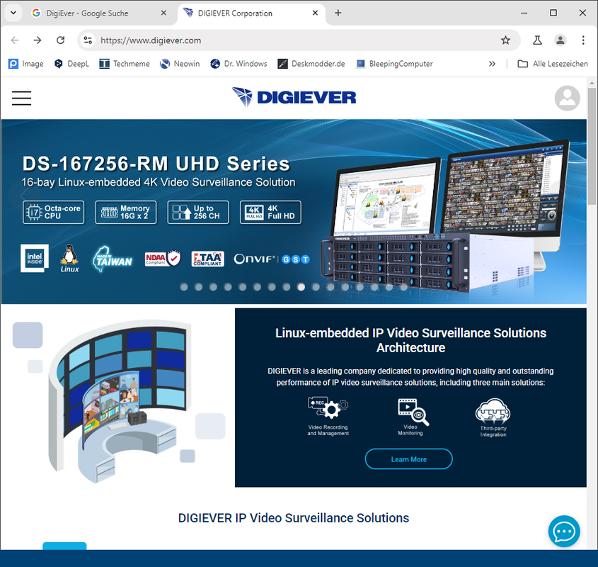 DigiEver PVR-Sicherheitslösungen
