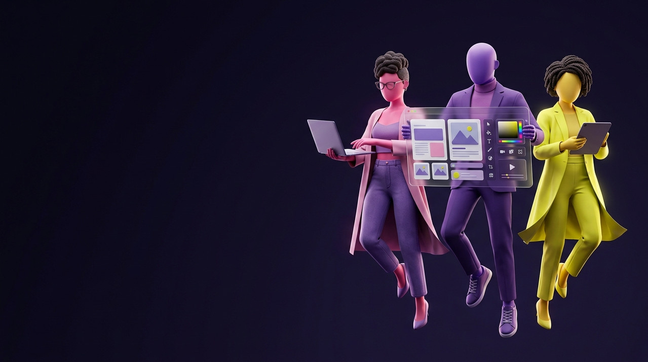 Three characters collaborating w 202607130140
