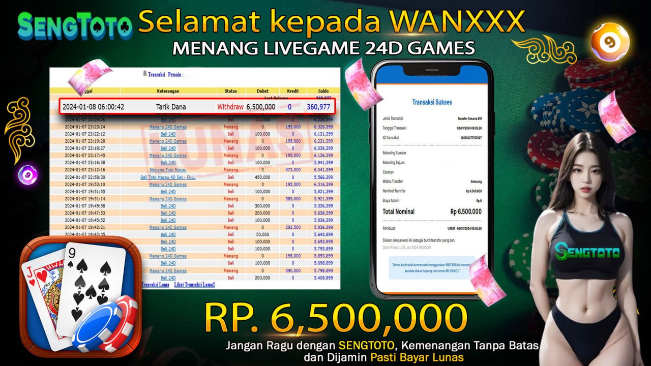 BUKTI PEMBAYARAN LIVE GAME 24D SPINS