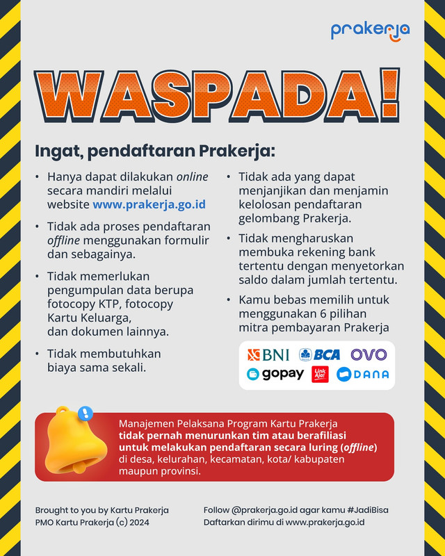 Aturan Kartu Prakerja 2024.