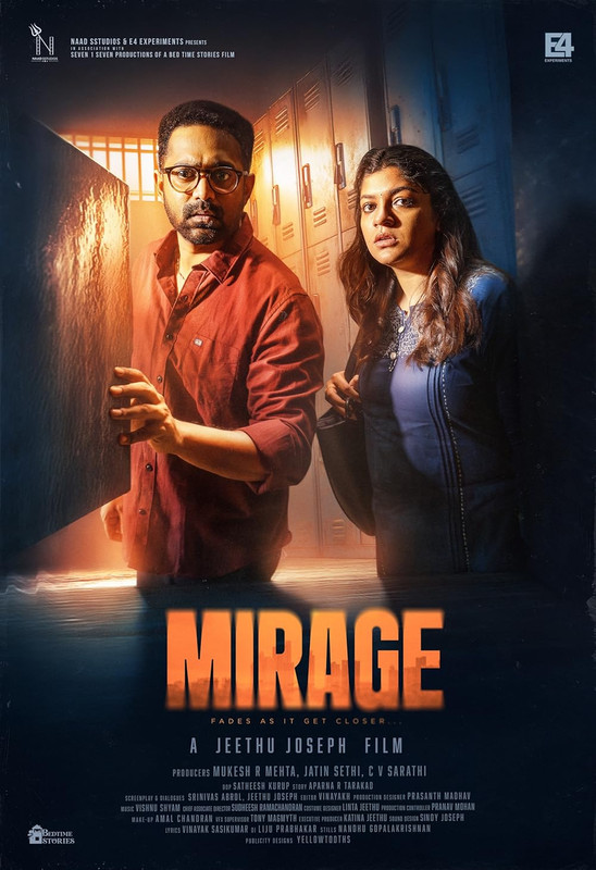Mirage (2025) Malayalam Crime Thriller Movie Poster