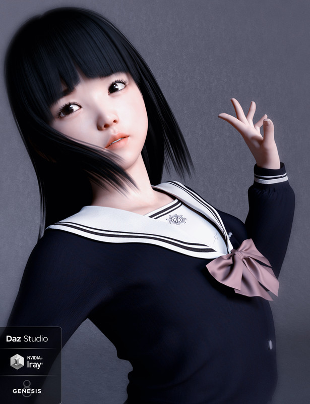 yui character and hair for genesis 8 female 00 main daz3d