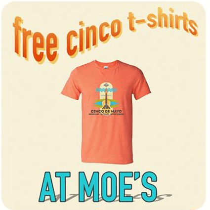 Celebrate Cinco de Mayo in Style with Moe’s Free T-Shirt Giveaway!