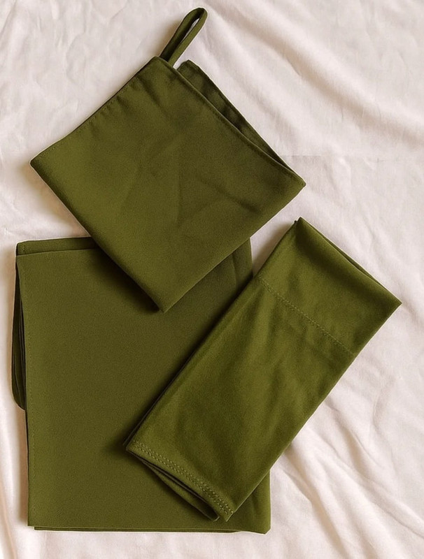 Olive Green Hijab Set