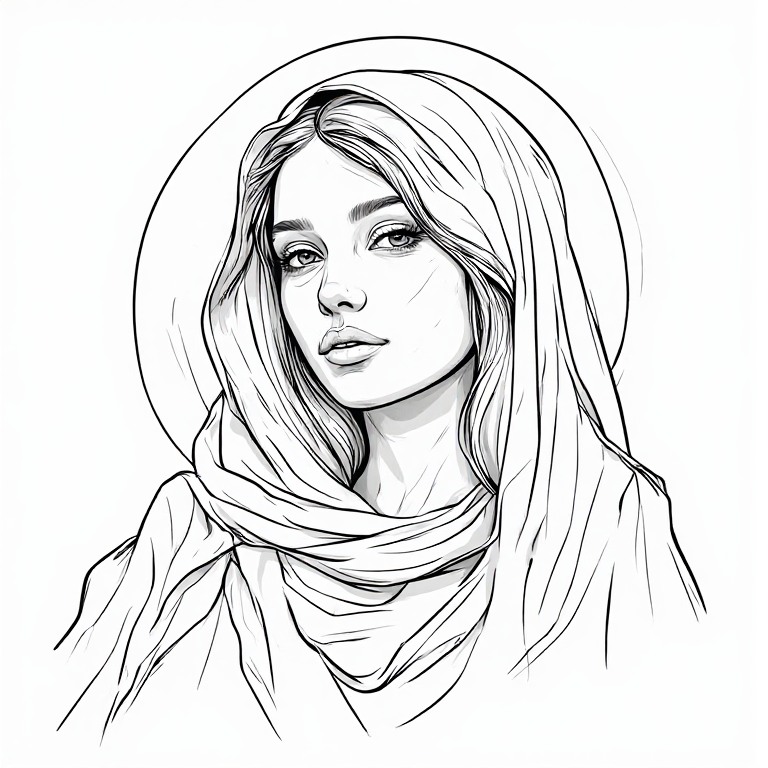 Madonna-l-Line-drawing-natural-(67)