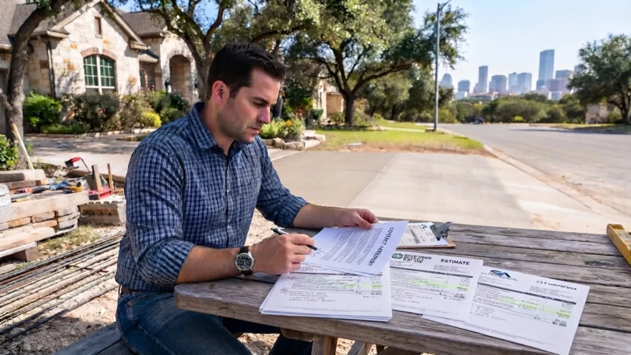 Comparing Concrete Contractor Quotes San Antonio