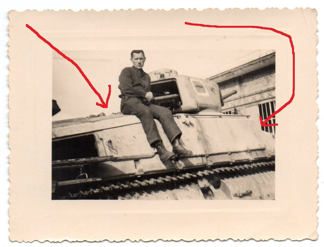 Französischer Beute Panzer Somua S-35 aus Foto