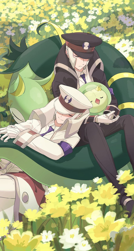 ingo-emmet-serperior-and-solosis-pokemon