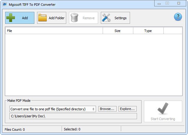 Mgosoft TIFF To PDF Converter v8.8.0