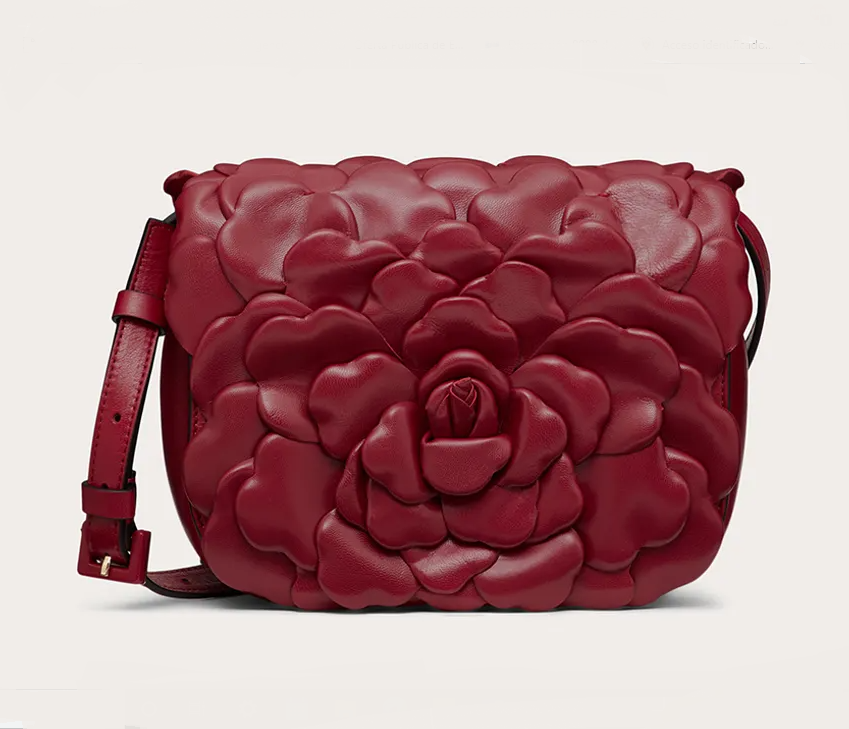 2 4 a Valentino Atelier Bag 03 Rose Edition Pequeño nappa cerise