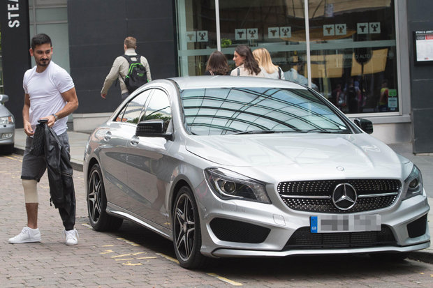 Ilkay with his Mercedes