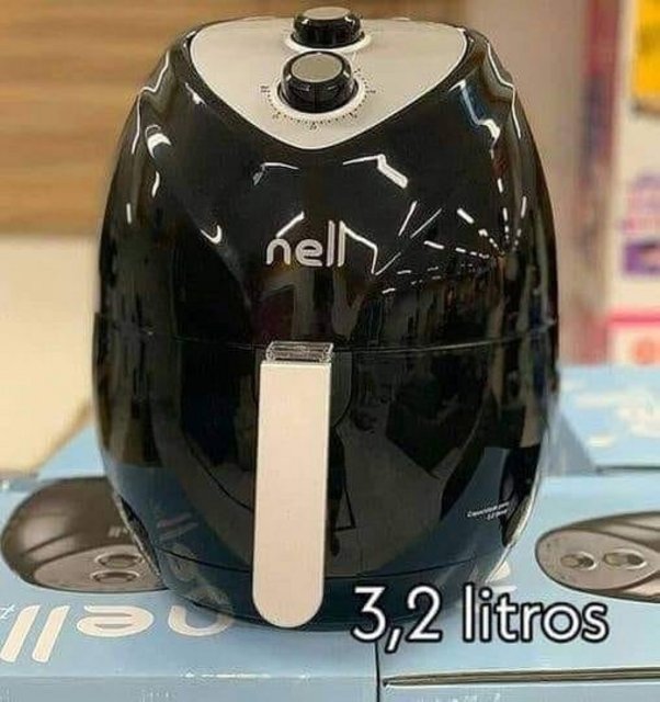 Fritadeira Elétrica Sem Óleo Air Fryer Nell Fit Preto 3,2l Com Timer