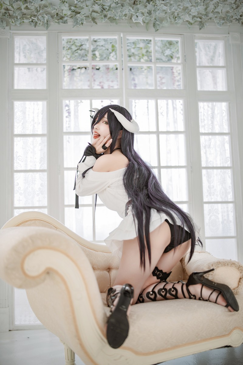 切切Celia 雅儿贝德 Albedo Cosplay Overlord 写真 39P插图7