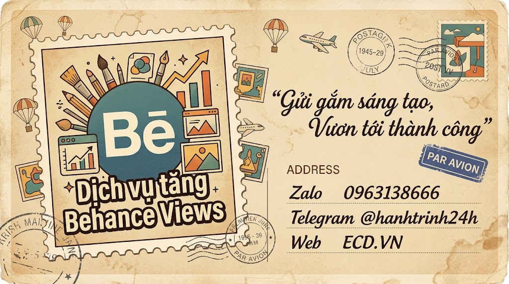 tăng behance views rẻ cho creative