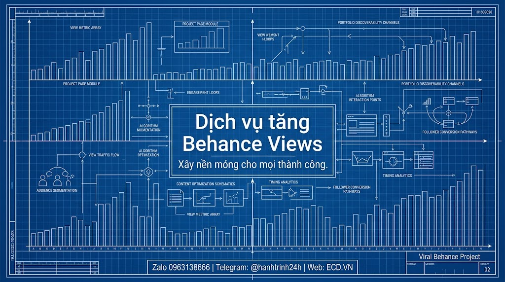 dịch vụ tăng behance views thử nghiệm dành cho designer