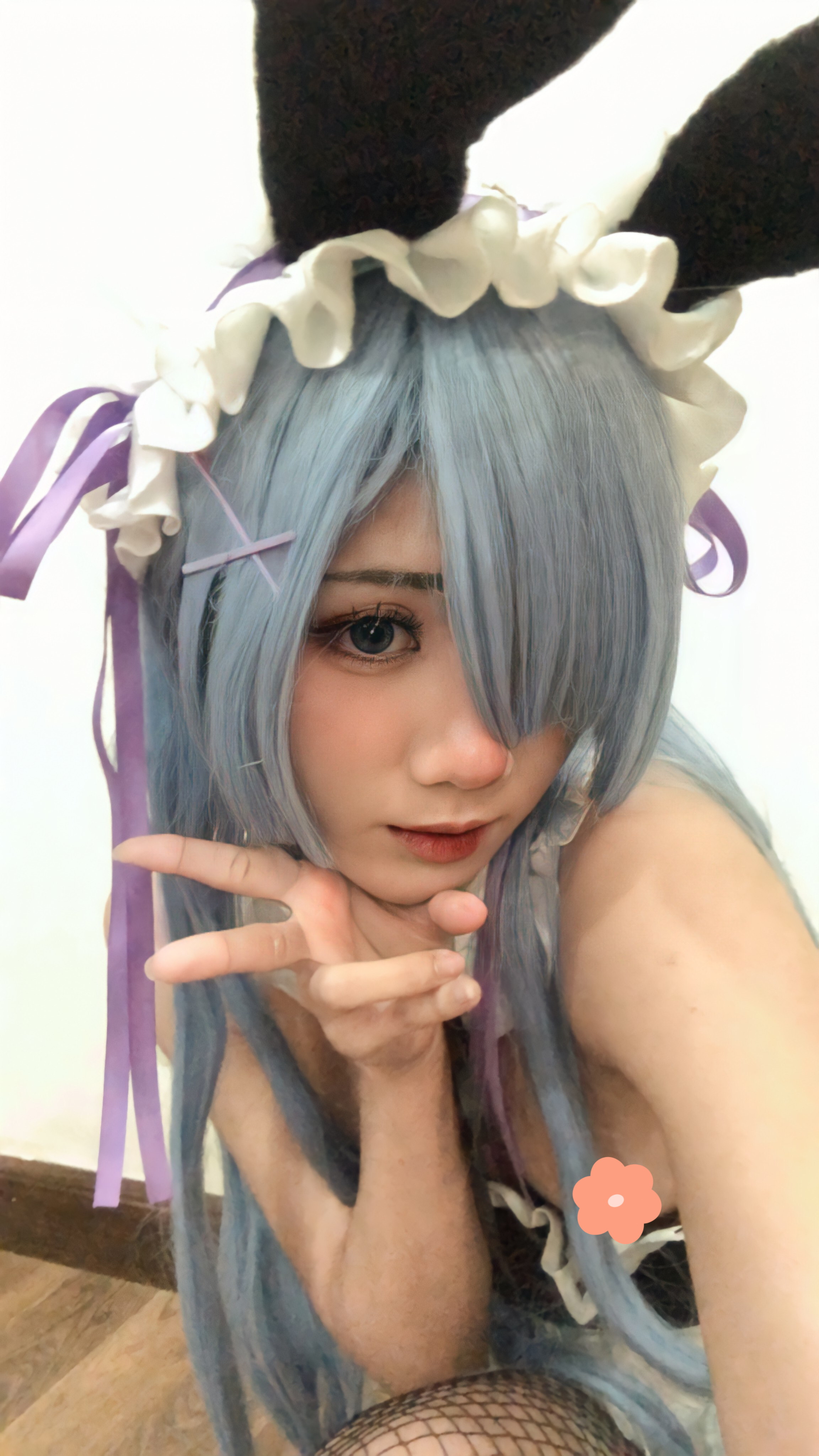 PoppaChan Rem Bunny Cosplay (Re Zero) – 37 Photos 12 Videos 489MB插图