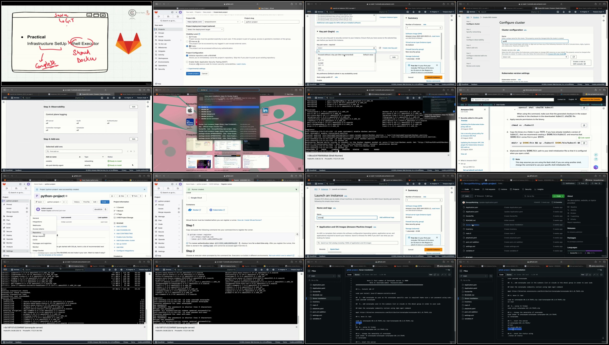 5 DevOps Project- GitLab, Kubernetes ,Docker, AWS, SonarQube