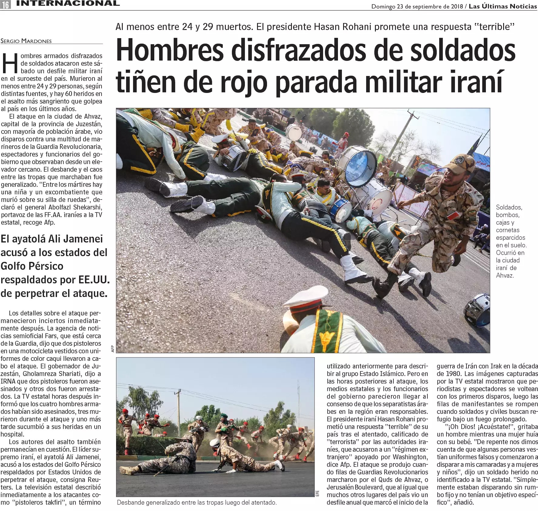 RAZONYFUERZA - NOTICIAS FUERZAS ARMADAS DE IRAN - Fuerzas Armadas Persas