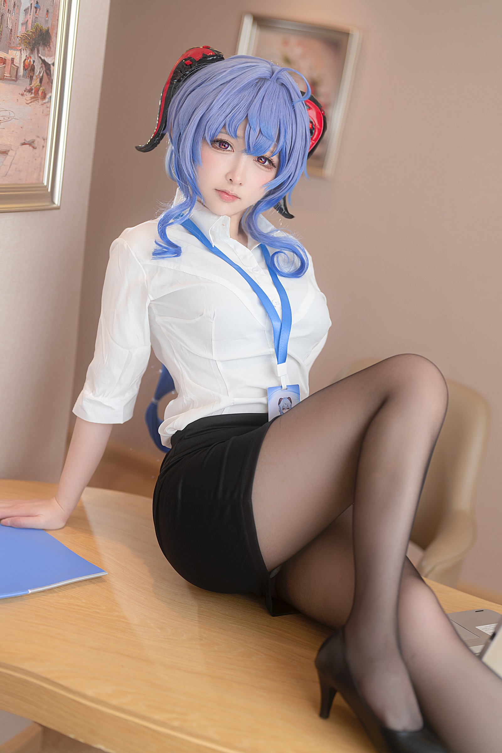 樱梨梨 甘雨 秘书 Cosplay 写真集｜原神角色高清摄影（30P｜91MB）插图4