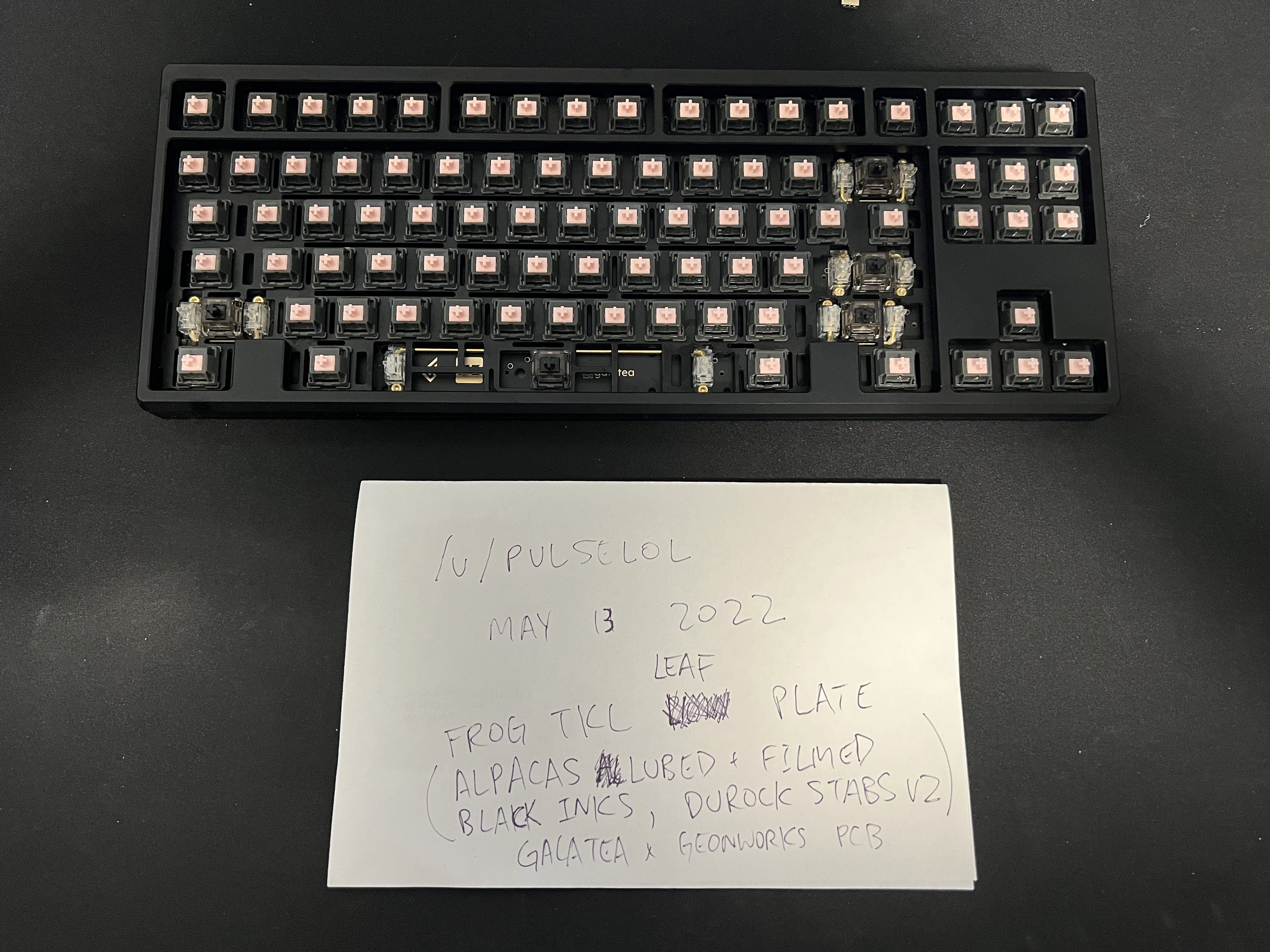 CA-ON][H] Built Frog TKL Internals (Galatea TKL PCB x Geonworks