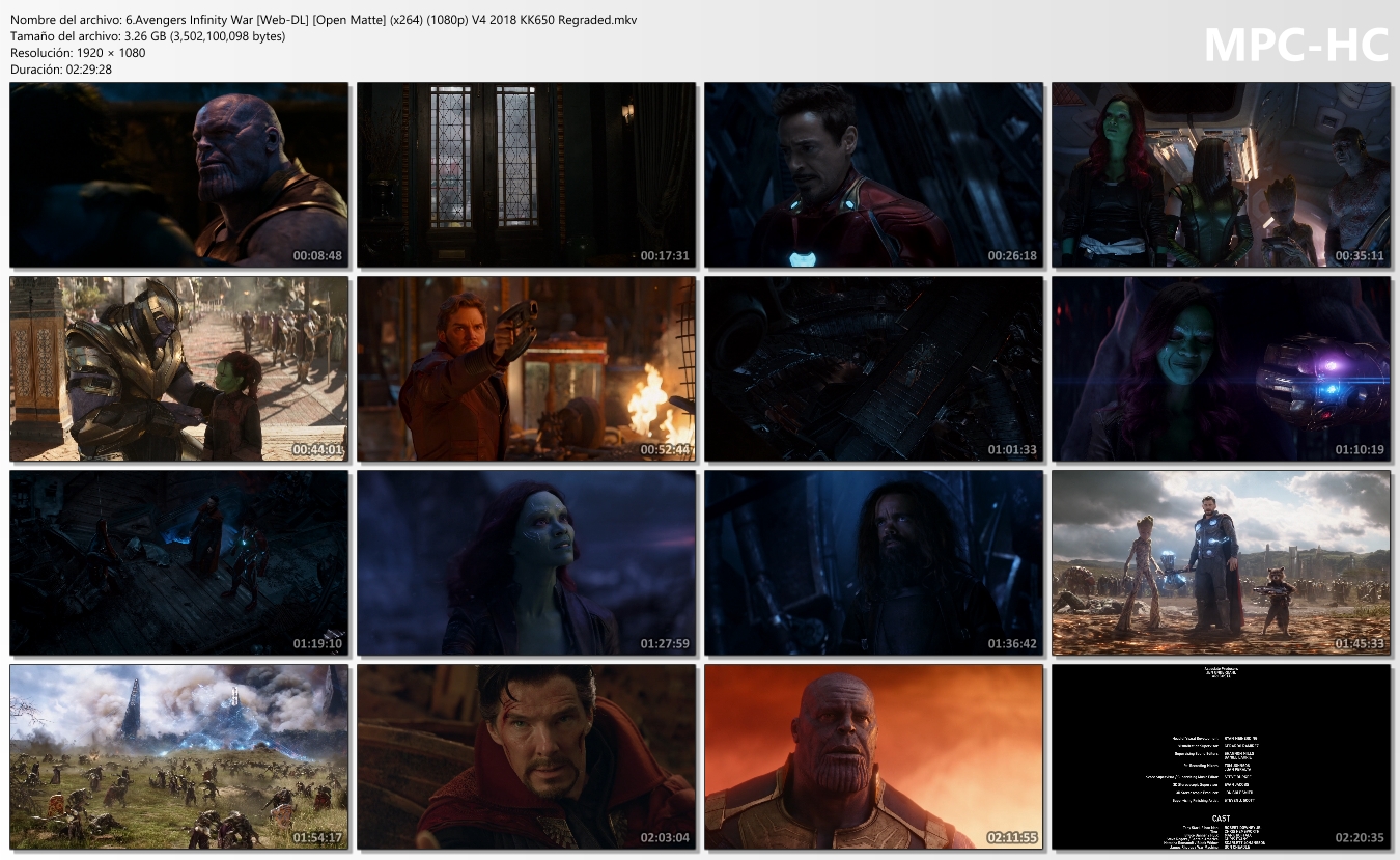 Universo Cinematográfico De Marvel (1080p) [Open Matte]