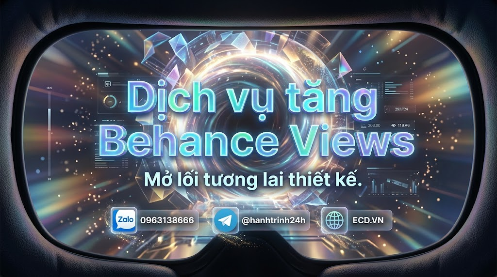 dịch vụ tăng behance views rẻ behance adobe