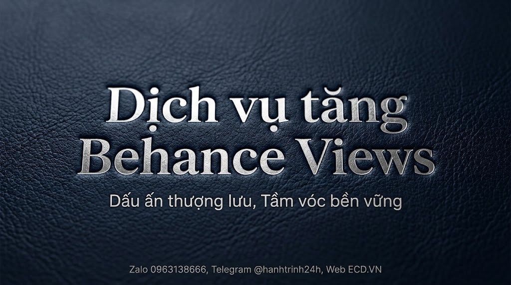 tăng behance views tự nhiên portfolio behance