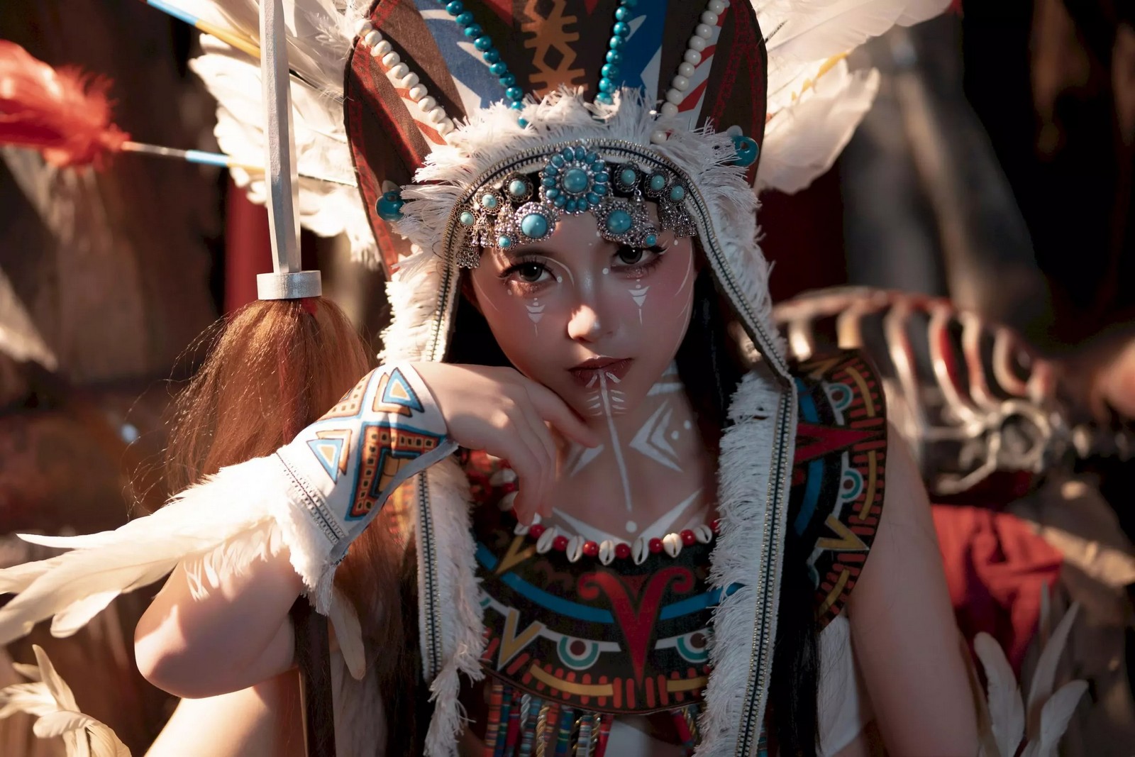 Bangni邦尼 – 印第安（紫舞龙）Cosplay 写真集（99P-355.3MB）插图2