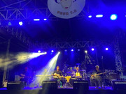 Blind and disabled musicians from KRSI performing live music in Malang city