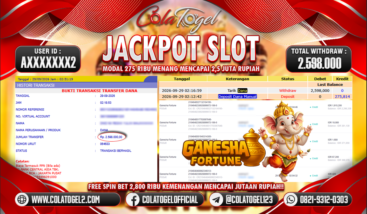 JACKPOT SLOT GACORR !!!