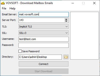 VovSoft Download Mailbox Emails 1.3