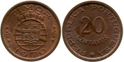 Colonias Portuguesas - TIMOR Timor-17-20-Centavos-1970