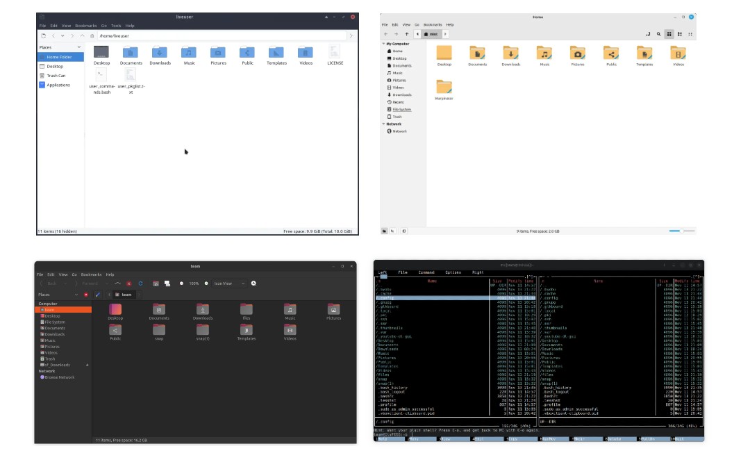 File Manager Linux - lista 2
